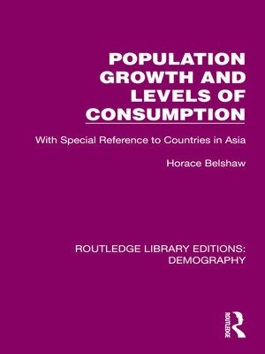 cover image of Population Growth and Levels of Consumption